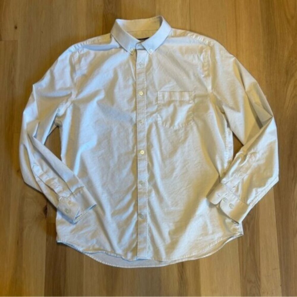 Express White Express Casual Button Down Shirt - image 1